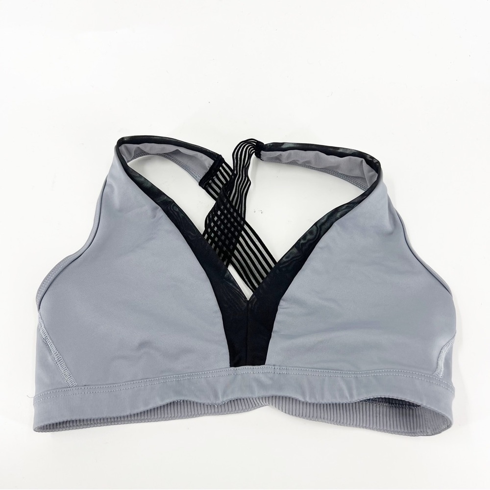 ✅Victoria's Secret Bra SMALL GREY Sports Wide Straps Pullover Criss Cross Straps